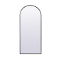 Metal Frame Arch Full Length Mirror 32x76 Inch in Black