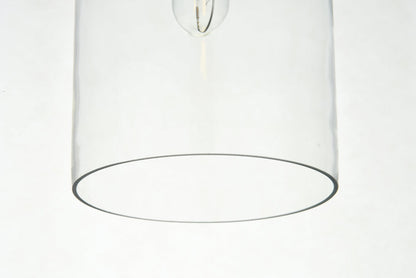 Ashwell 1 Light Chrome Pendant With Clear Glass