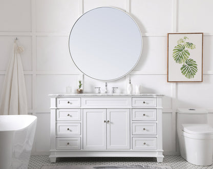 60 inch Single Bathroom Vanity set in White