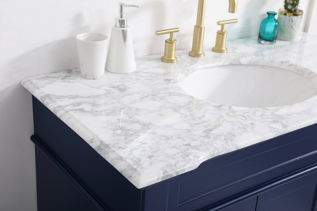 42 inch Single Bathroom Vanity set in Blue