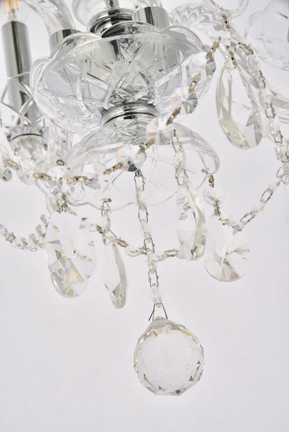 Princeton 4 light Chrome Pendant Clear Royal Cut Crystal