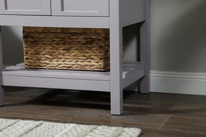 24 inch Single bathroom vanity in grey