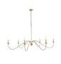 Rohan 60 inch chandelier in Brass
