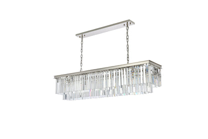 Sydney 12 light polished nickel Chandelier Clear Royal Cut Crystal