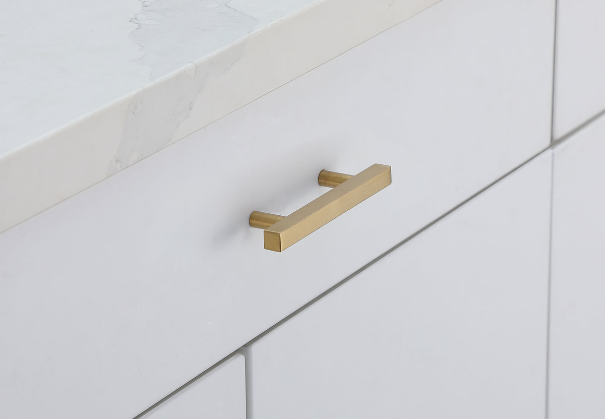 Dior 3" Center to Center Brass Bar Pull Multipack (set of 10)