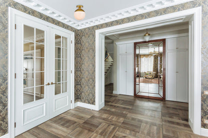 Eclipse 1 Light Brass Flush Mount With Frosted White Glass