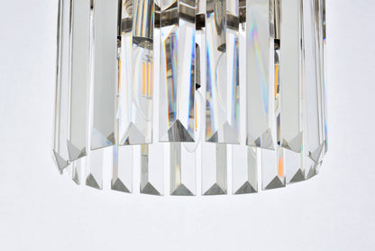 Sydney 3 light polished nickel Pendant Clear Royal Cut Crystal