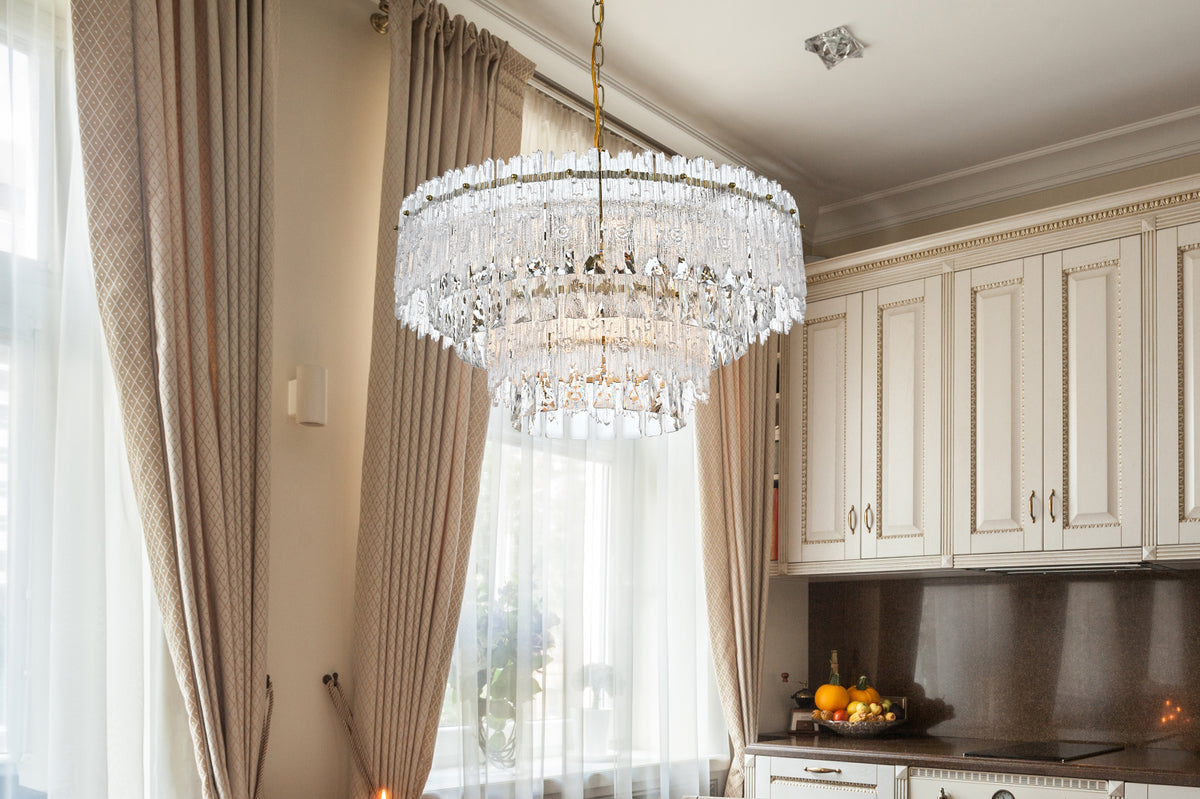 Emilia 21 inch Pendant Light in Satin Gold