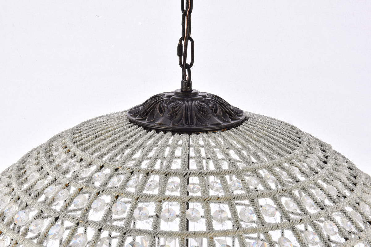 Olivia 8 light Dark Bronze Chandelier Clear Royal Cut Crystal