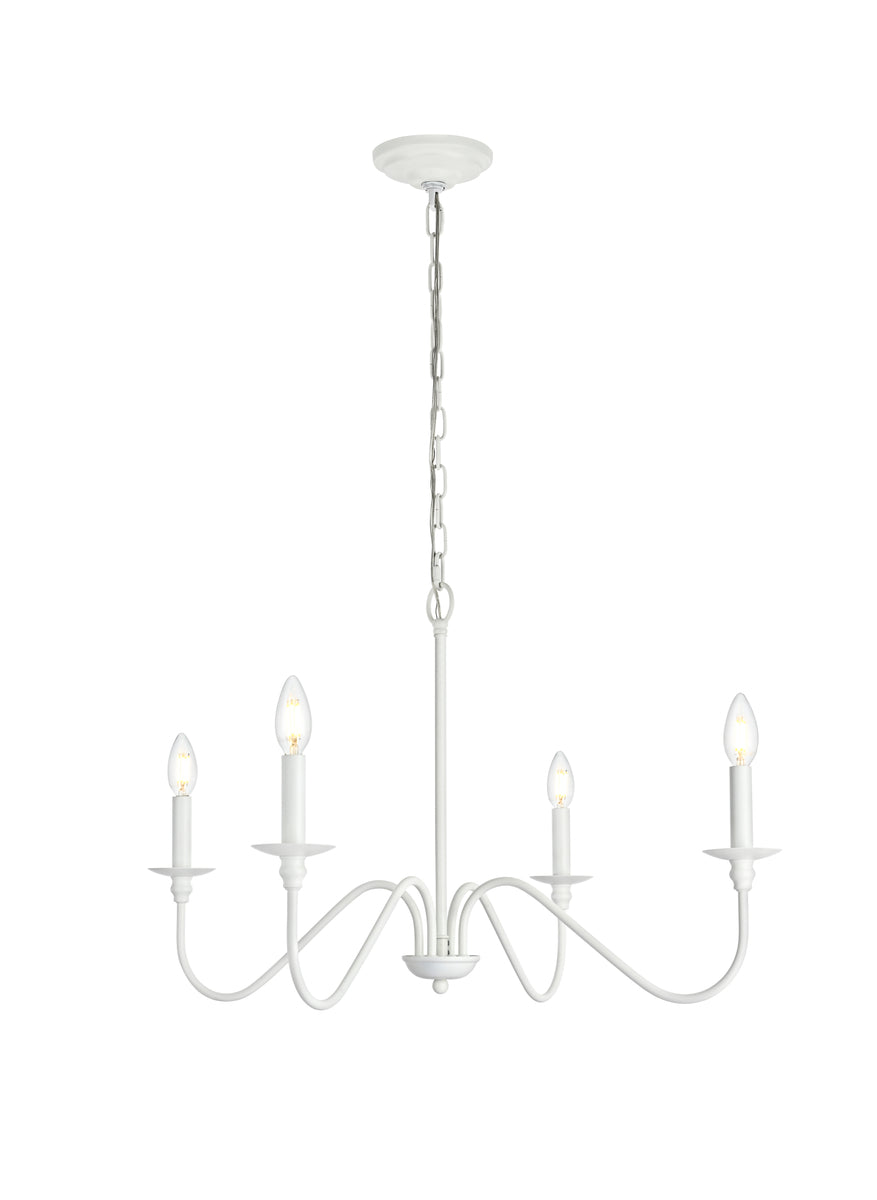 Rohan 30 inch chandelier in White