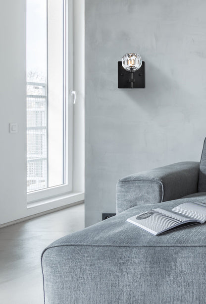 Graham 1 Light Wall Sconce in Black