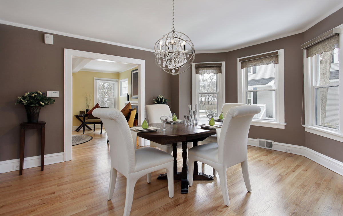 Geneva 5 light polished nickel Pendant Clear Royal Cut crystal