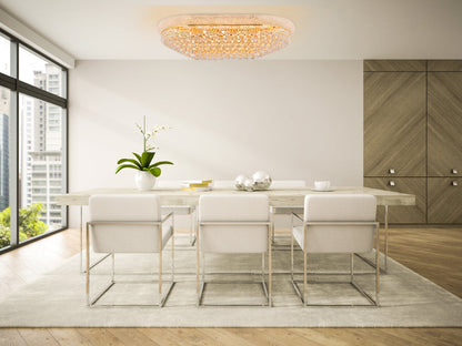 Primo 24 light Gold Flush Mount Clear Royal Cut Crystal