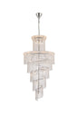 Spiral 41 light Chrome Chandelier Clear Royal Cut Crystal
