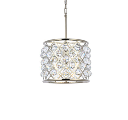 Madison 4 light polished nickel Pendant Clear Royal Cut Crystal