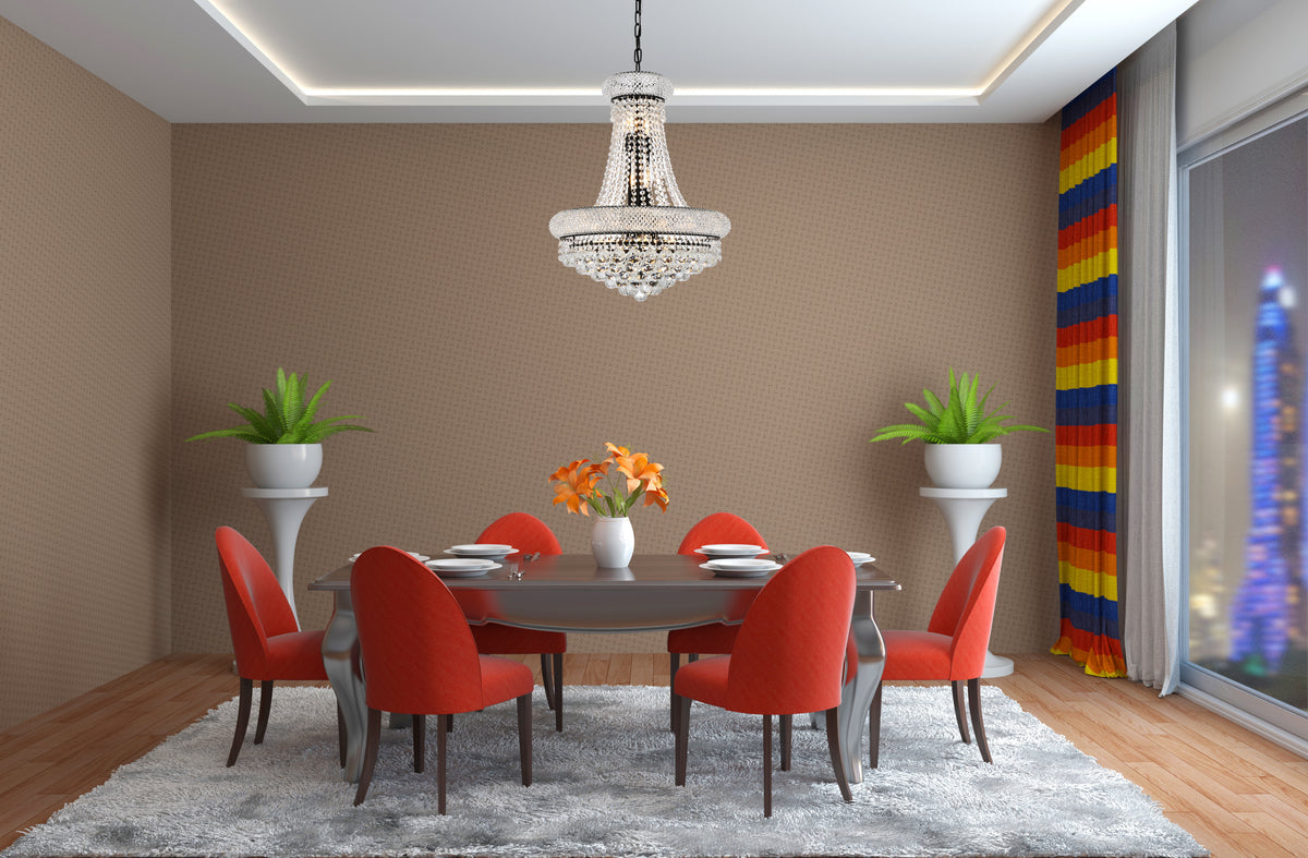 Primo 20 inch black chandelier