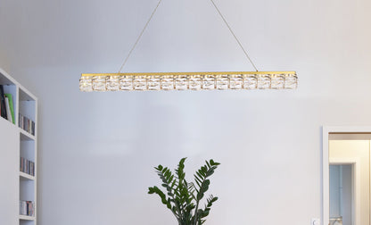 Valetta 48 inch LED linear pendant in gold