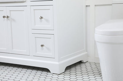 48 inch Single bathroom vanity in white