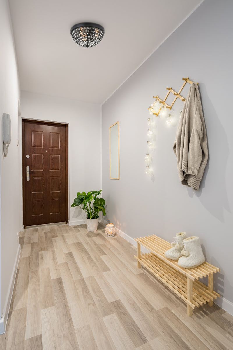 Taye 3 light Matte Black Flush Mount