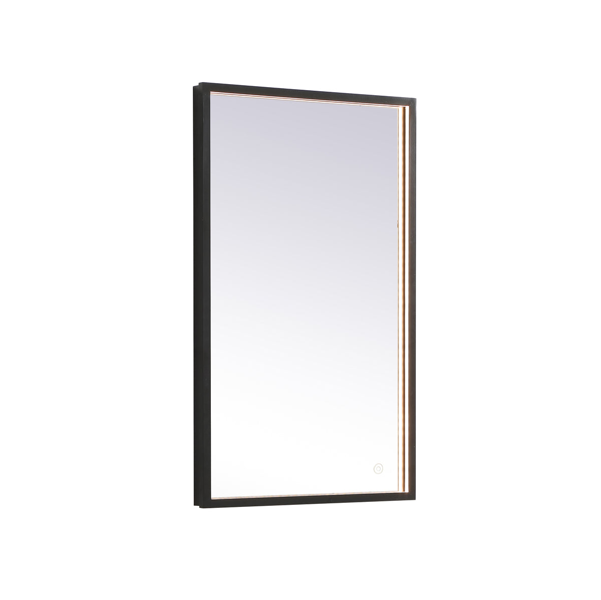 Pier 18x30 inch LED mirror with adjustable color temperature 3000K/4200K/6400K in black