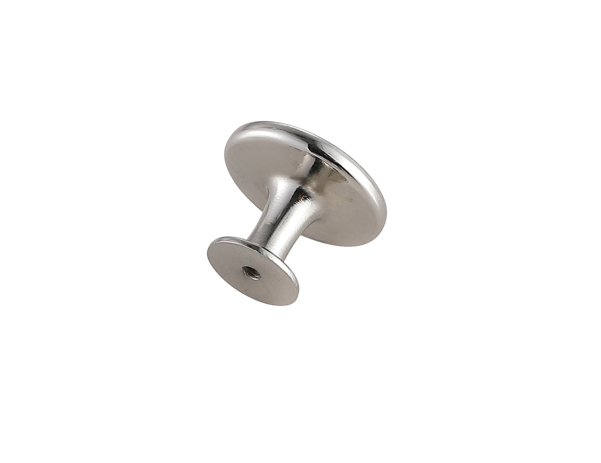 Logyn 1.3" Diameter Brushed Nickel Mushroom Knob Multipack (Set of 10)