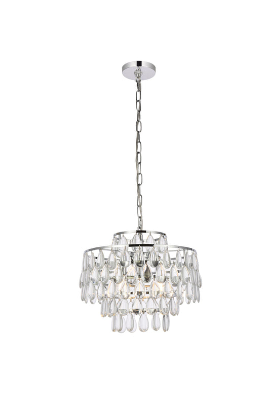 Mila 16 inch pendant in chrome