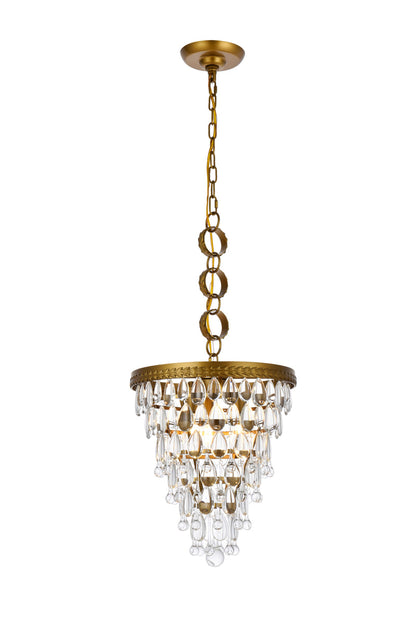 Nordic 3 lights brass pendant