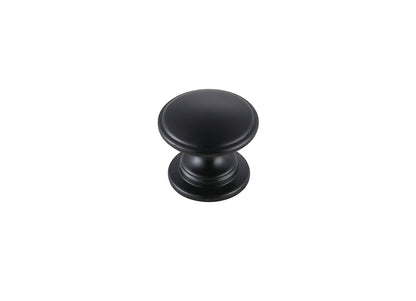 Kaid 1.2" Diameter Matte Black Mushroom Knob Multipack (Set of 10)