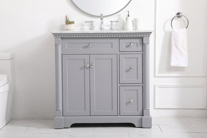 36 inch Single bathroom vanity in  Grey