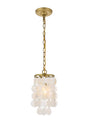 Selene 1 light Brass Pendant