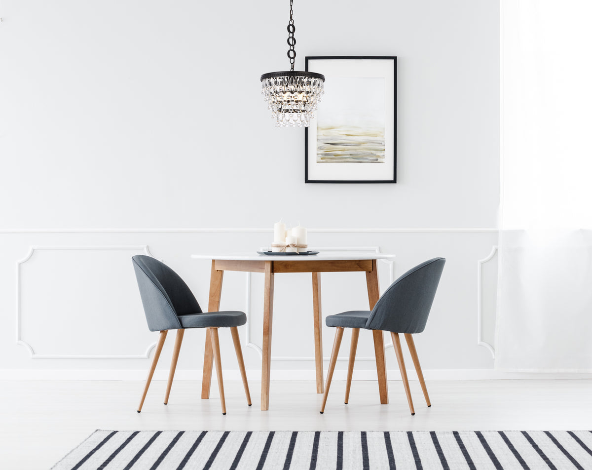 Nordic 4 lights black pendant