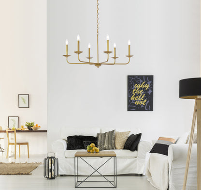 Cohen 36 inch pendant in brass