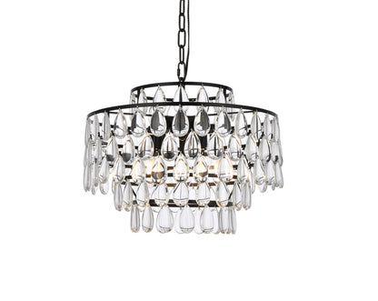 Mila 18 inch pendant in black
