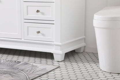 60 inch Single Bathroom Vanity set in White