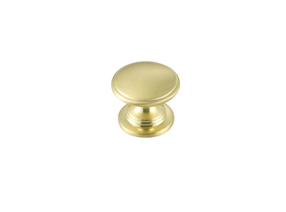 Kaid 1.2" Diameter Brushed Gold Mushroom Knob Multipack (Set of 10)