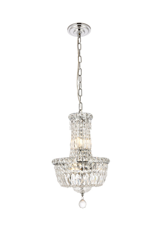 Tranquil 6 light Chrome Pendant Clear Royal Cut Crystal