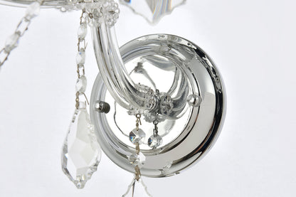 Maria Theresa 5 light Chrome Wall Sconce Clear Royal Cut Crystal