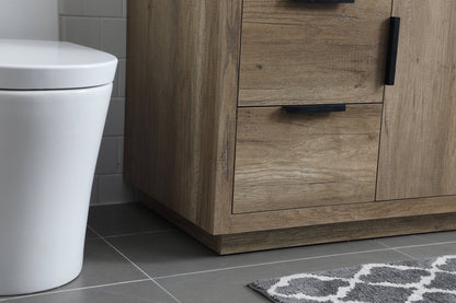 48 Inch SIngle Bathroom Vanity In Natural Oak