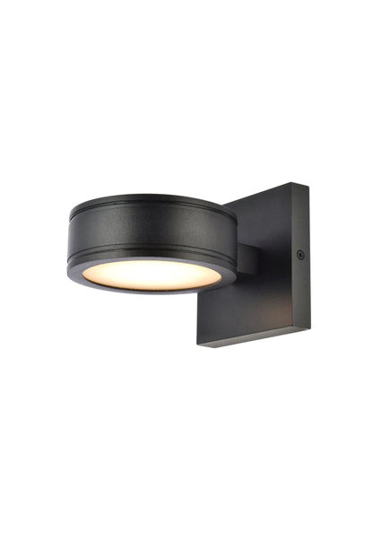 Raine Integrated LED wall sconce in black
