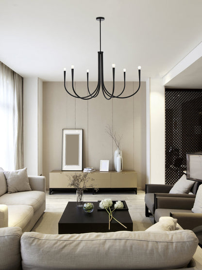 Layne 42 inch chandelier in Black