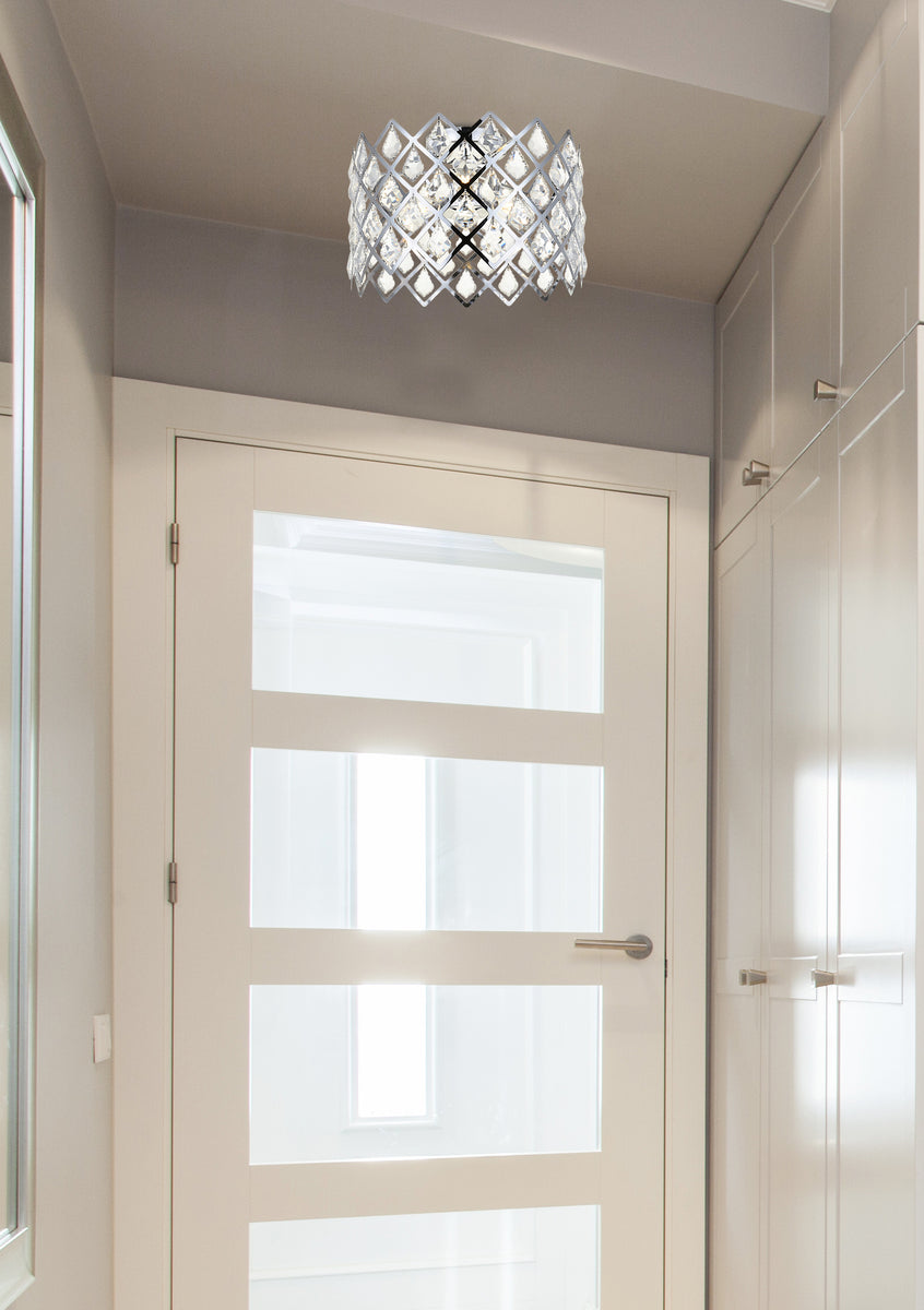 Lyla 13 inch flush mount in chrome