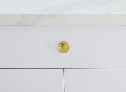 Minu 1.3" Diameter Brushed Gold Mushroom Knob Multipack (Set of 10)