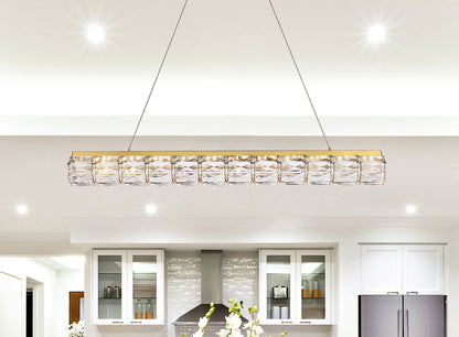 Valetta 36 inch LED linear pendant in gold