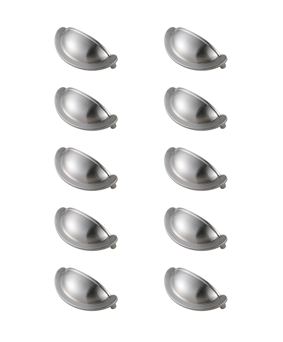 Claude 2-3/4" Center to Center Brushed Nickel Cup Bar Pull Multipack (set of 10)