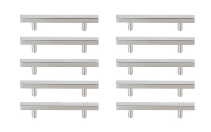 Dior 4" Center to Center Brushed Nickel Bar Pull Multipack (set of 10)
