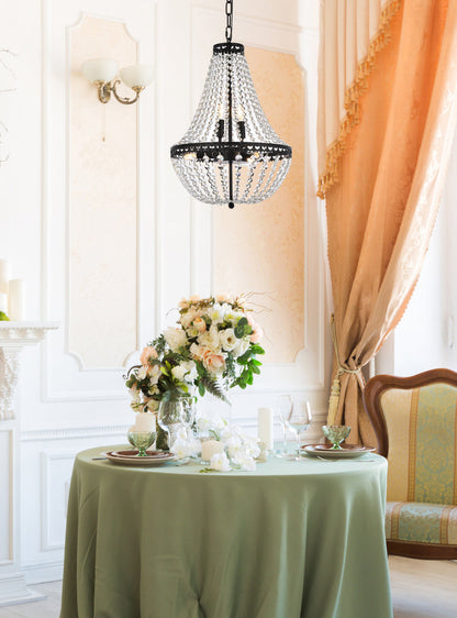 Valeria 14 inch pendant in black