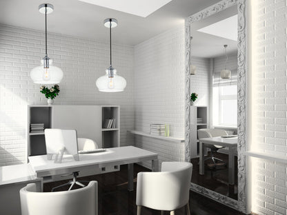 Destry 1 Light Chrome Pendant With Clear Glass