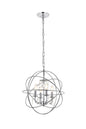 Wallace 4 light Chrome Pendant