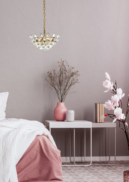 Emilia 14 inch pendant in brass