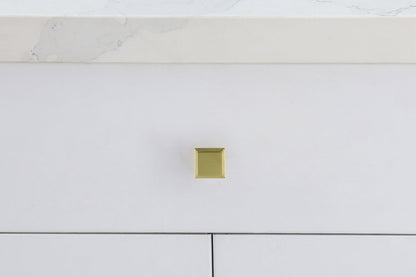 Wilow 1" Brushed Gold Square Knob Multipack (Set of 10)